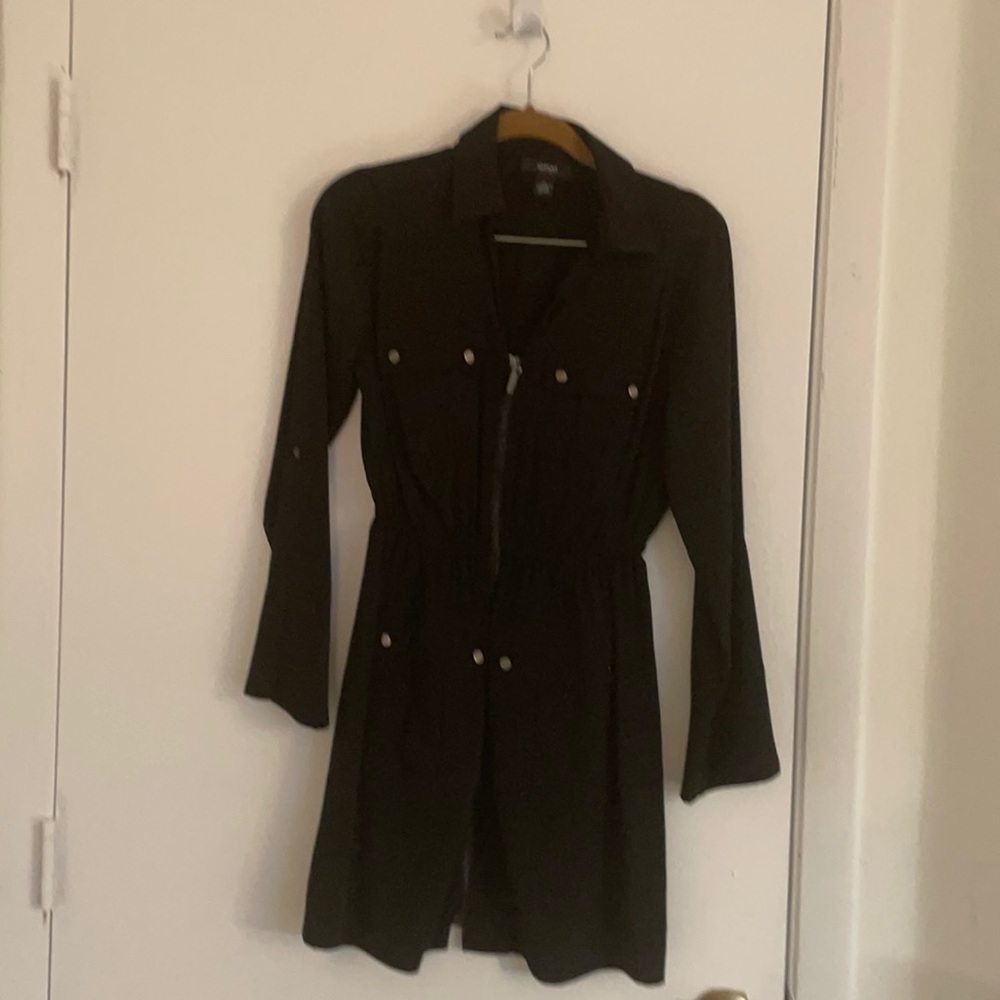 Petite zip up dress for business or casual.